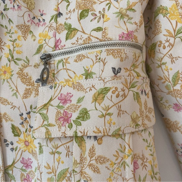 EUC Cynthia Steffe vintage floral denim pantsuit - Picture 4 of 10